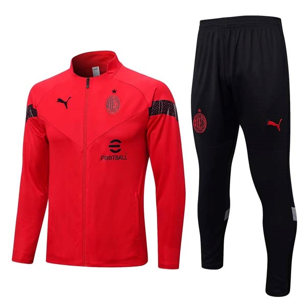 Chandal AC Milan 2022-23 Rojo Negro